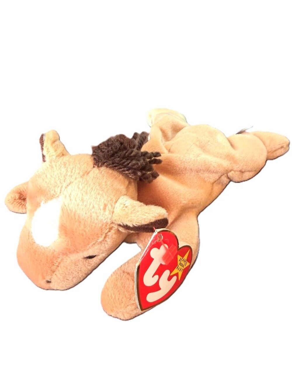 TY Beanie Baby Derby Horse 1995 Retired Beanbag Plush Stuffed Animal Farm Toy